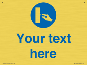 Custom Use Switch Sign